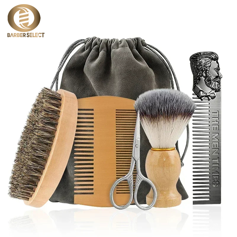 Men'S Grooming Bag - Наборы деревянных кистей для бороды из