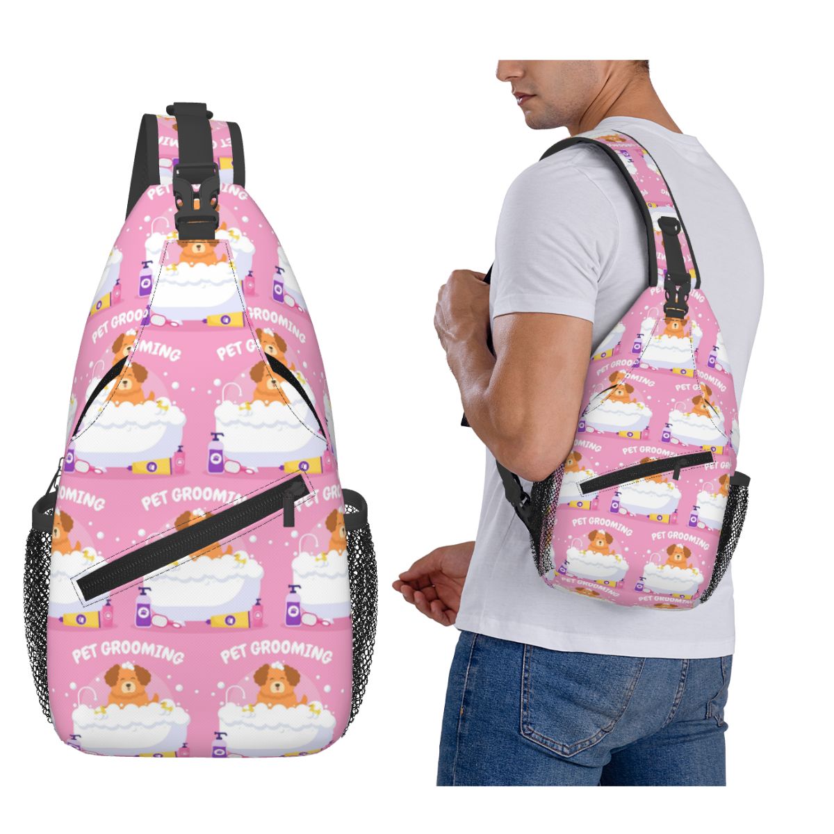 Men'S Grooming Bag - Сумка-слинг для груминга домашних животных (собак